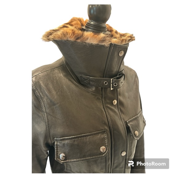 Andrew Marc Leather Jacket sz M - Picture 5 of 9